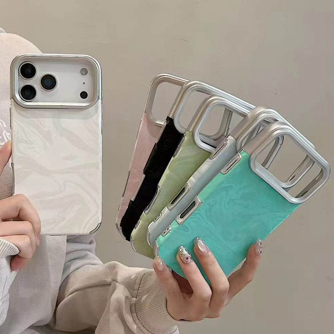 Luxury Plating Water Ripple Phone Case For Iphone Pro Max Plus_voghion.com
