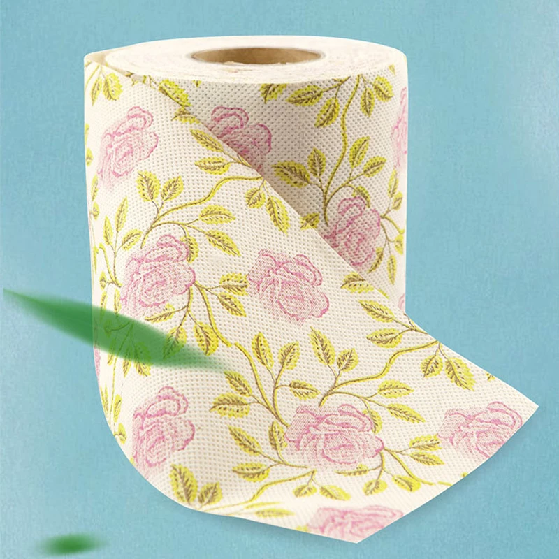 1-5pcs Rose Printed Toilet Paper Colorful Toilet Paper Roll Creative Party Napkin Printed Flower Napkins
