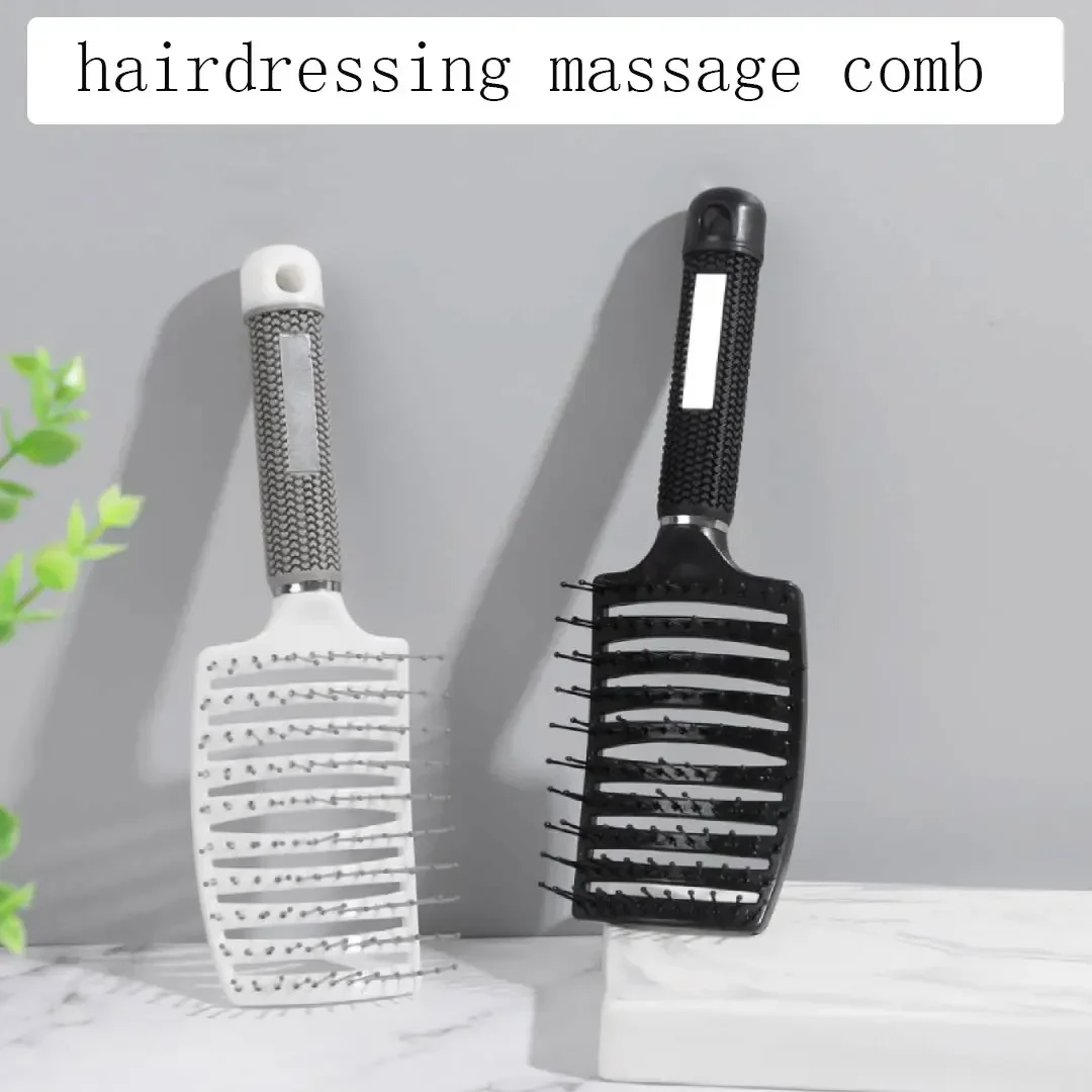 Arc-shaped Comb Fluffy Big Curved Comb Nylon Tooth Hollow Stereotyped Hairdressing Massage Styling Hair Brush hair comb,hair styling tools,hair brush comb
