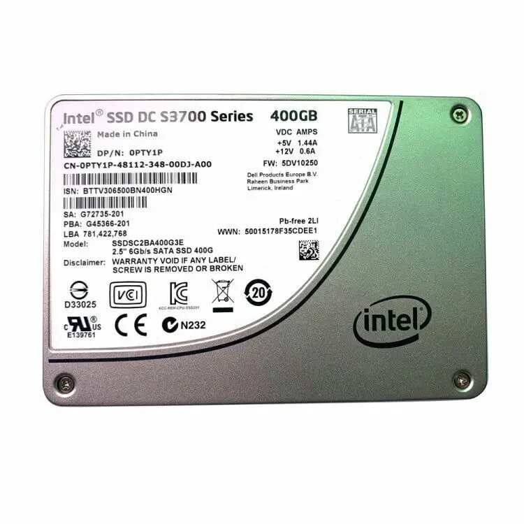 Ssd Intel Sata Ssdsc2ba400g3 S3700 Série Ssd Unidade de Estado Sólido 400gb - Imagem 2