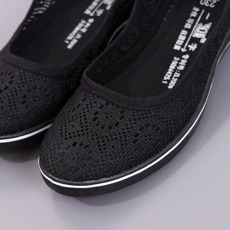 White Lace Hollow Breathable Little White Shoes Flat Mid Wedge Heel Women's Summer Beauty Shoes Size 34-41 White Sneakers Women 6