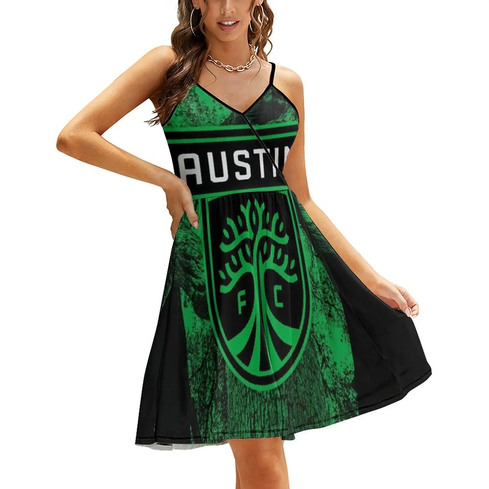 

Austin-FC Sling Dress women's elegant loose dresses long dresses for women Summer dresses for women