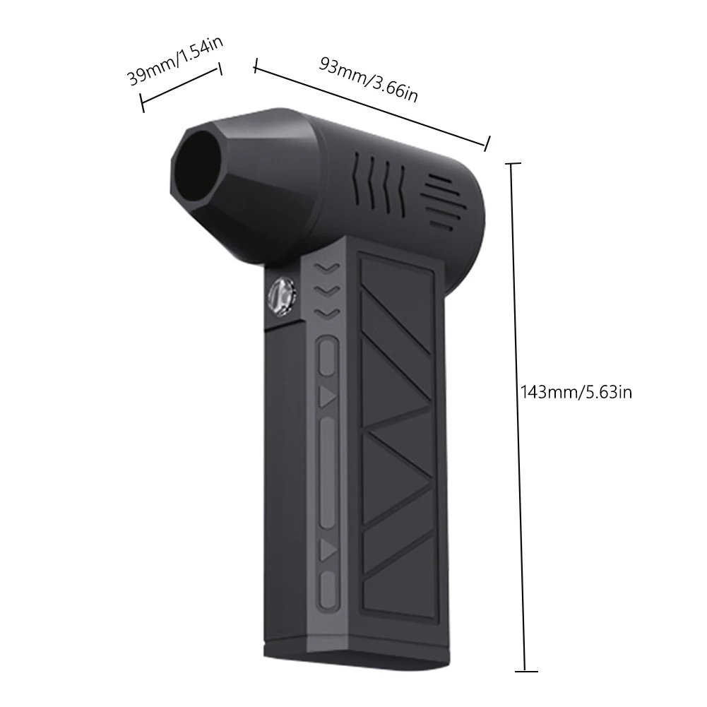 Mini  Fan Rechargeable Electric Air Duster with Light Air Blower Violent Blower for Computer Keyboard Outdoors Car Home