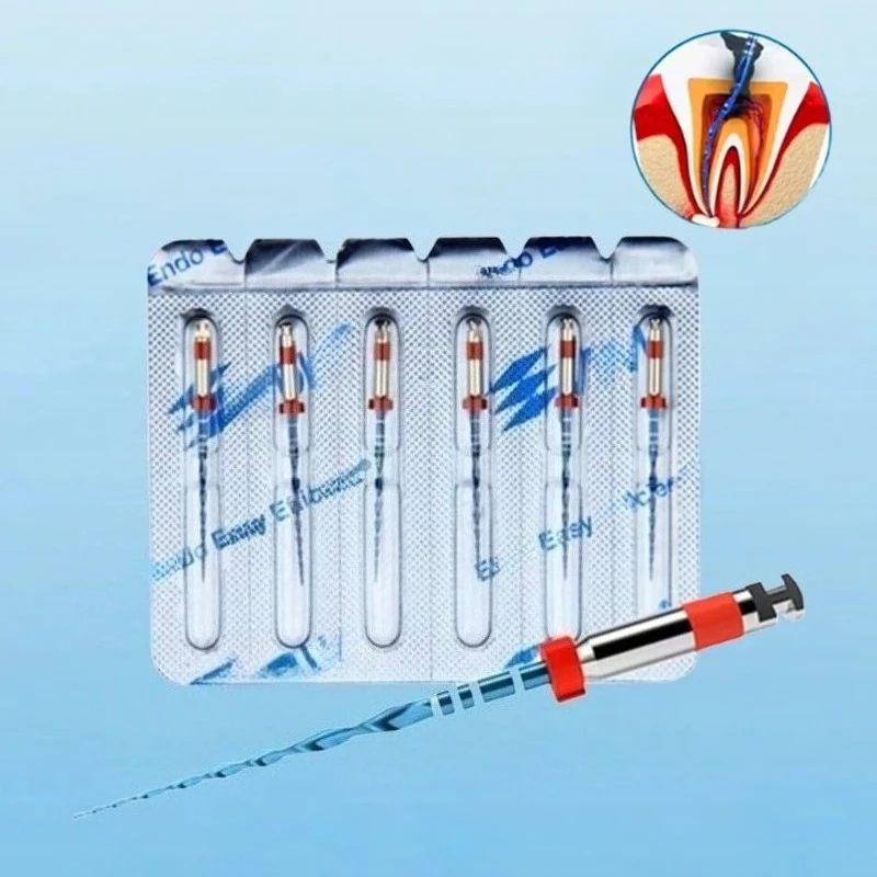 3er-Pack/18 Stück Dentalblaue Feilen, reciproz bewegliche Endo-NITI-Feilen mit Wärmebehandlung, 21/25 mm, endodontisches Instrument für die Zahnmedizin