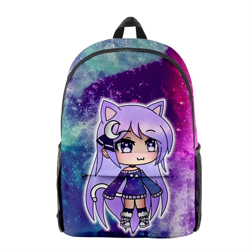 

Gacha Life 3D Print Cartoon Children Boys Girls Backpack Primary Middle School Students Schoolbag High Capacity Travel Bag