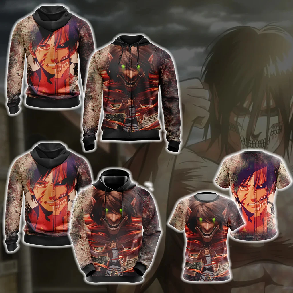

Attack on Titan Detroit: Become Human My Hero Academia Unisex 3D Hoodie-Zip Sweatshirt-T-Shirt Interesting Costumes