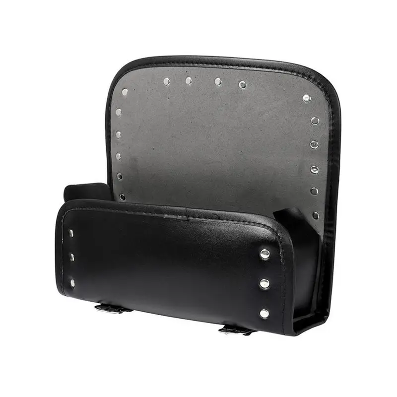 

Universal Motorcycle Saddlebag Black Motor Bike Front Fork Tool Bags Handlebar Bar PU Leather Barrel Bag Pouch