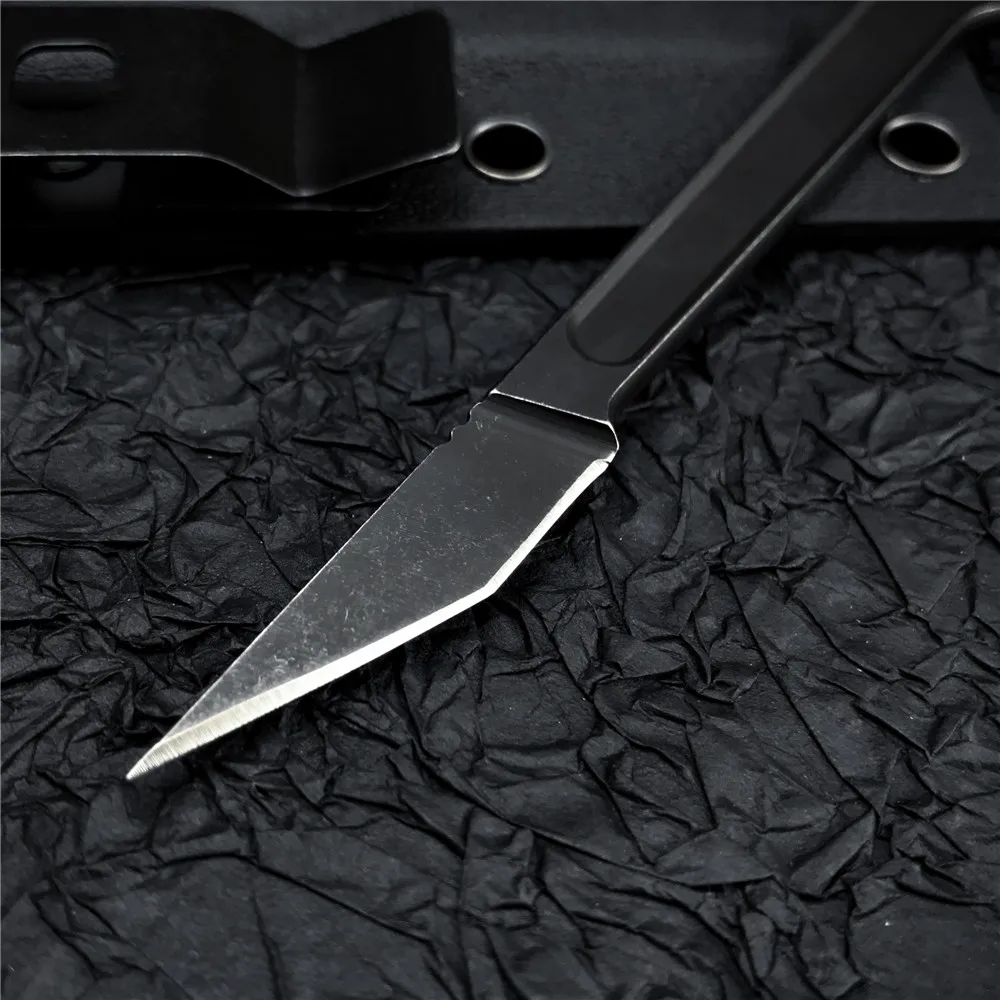 Outdoor Mini Neck Knife Fixed Blade EDC Hunting Knife with K Sheath Keychain Tactical Survival Pokcet Knives Camping Rescue Tool - ztechknives.uk