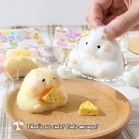 Taba Squishy Cute Plush Hamster Fidget Toy Mochi Antistress Stress Relief Toy For Adult Children Slow Rebound Sensory Toys Gifts 1