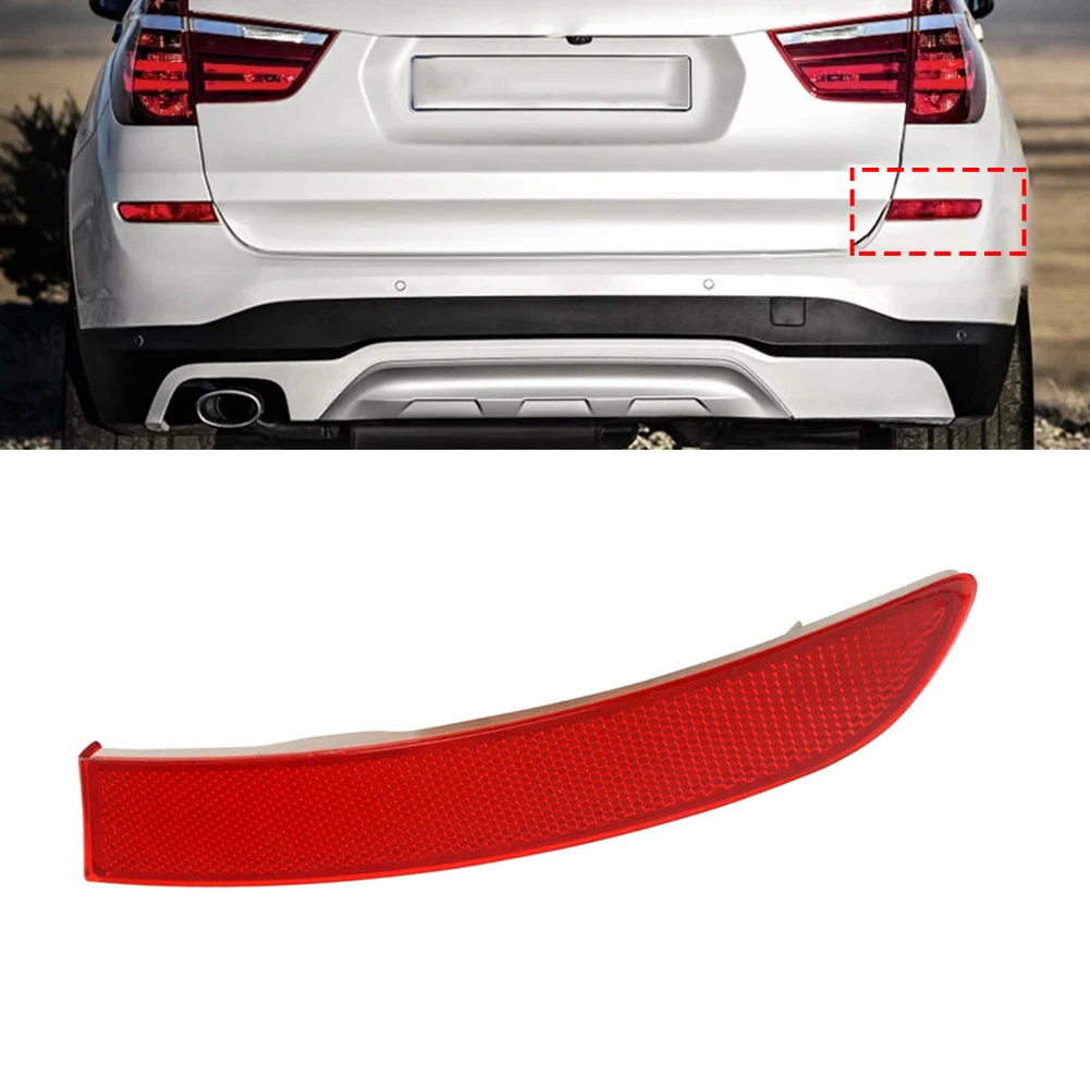 Right Side ​Bumper Reflector Rear Bumper Rear Right Red Reflector Lamp Part Number 63257352210 Plastic For X3 Series 2014-2017