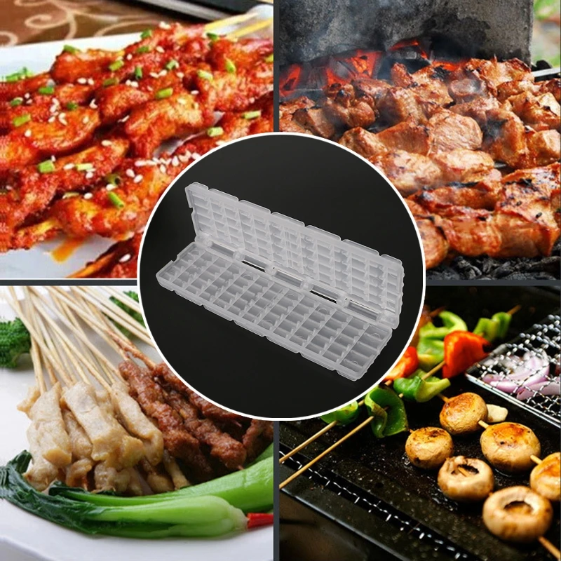BBQ Barbecue Skewer Machine Roast String Device Portable Kebab Maker Tool