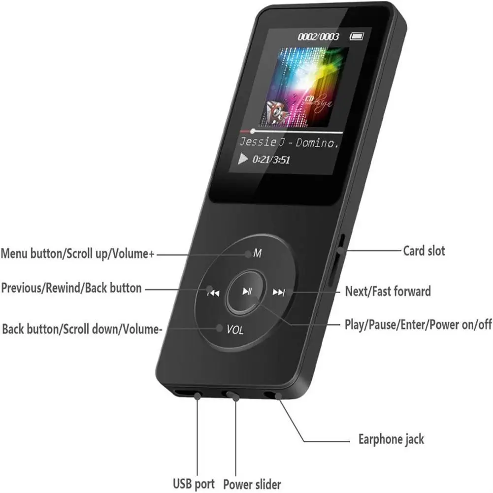 Mini Mp3 Radio Music Players Mp3 Player Mini Mp3 Player Bluetooth