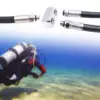 Diving Female Male Adaptor Low Pressure Pipe 3/8-24 Male Hose Adapter Connector Plitter Regulator Water Sports 3
