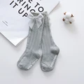 Gray Bow Socks