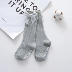 Adorable 3D Cartoon Cotton Baby Socks for Infants (0 - 12 Months) (Gray Bow Socks)