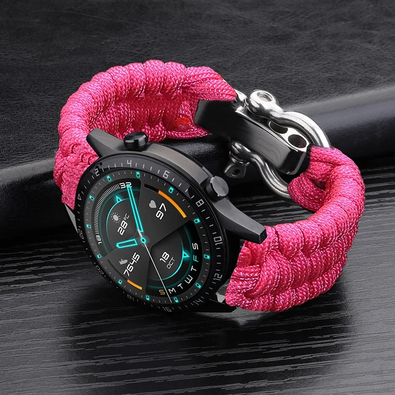 Weave Nylon Sport Watch Strap - Universal Band Bracelet with Tool