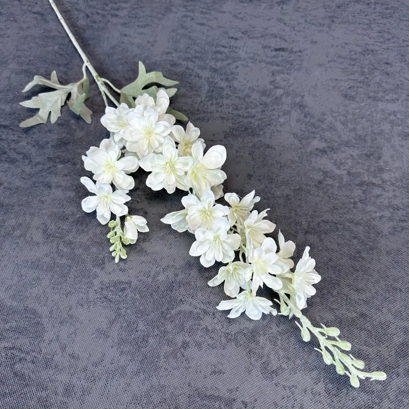 Artificial Delphinium Flower Branch 4