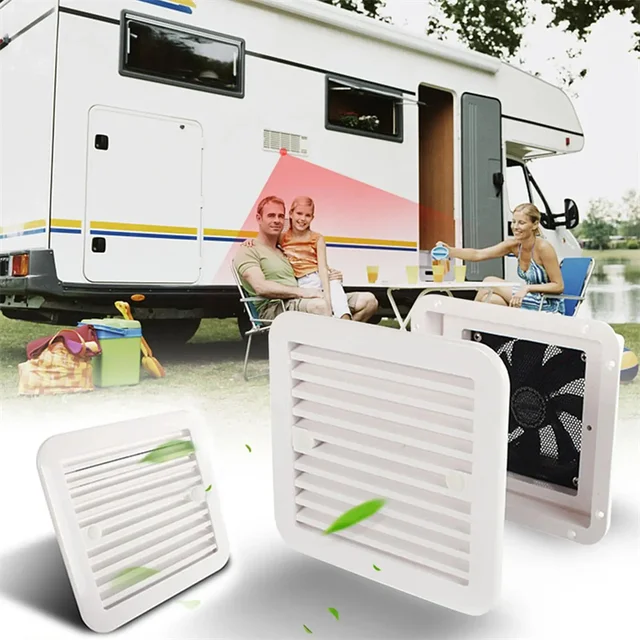 Ventilateur Blanc Aisny Ventilateu D'extaction Pou Caavanes, 2,4W 12V Ventilateur 12v Camping Car