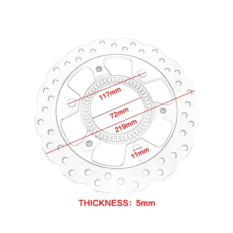 AEA7-오토바이 리어 브레이크 디스크 브레이크 로터 가와사키 닌자 400 오토..
