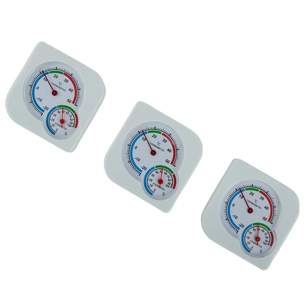 

Home Indoor Room Hygrometer Thermometer 3Pcs 7.2*7.2cm Indoor Climate Thermo-Hygrometer High-Quality Materials