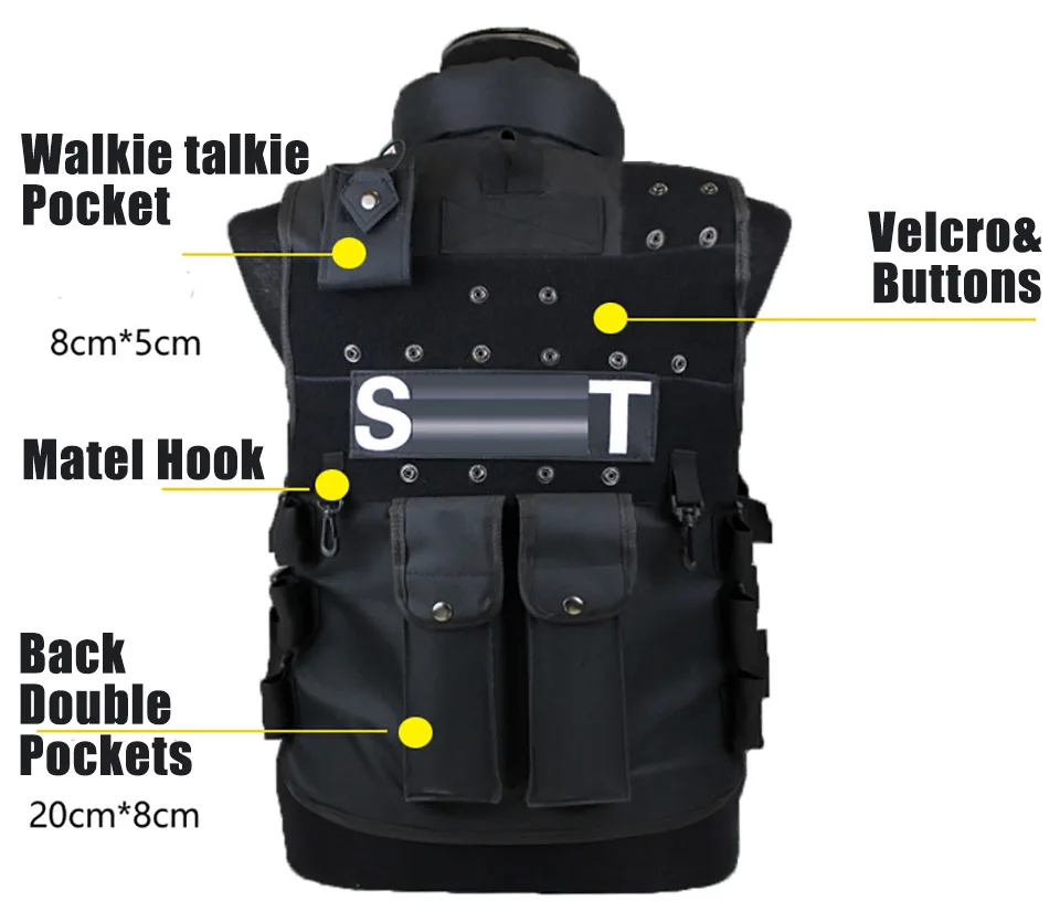 11 Pockets Tactical Vest Men Hunting Vest Outdoor Waistcaot Military Training CS Waistcoat swat Protective Modular
