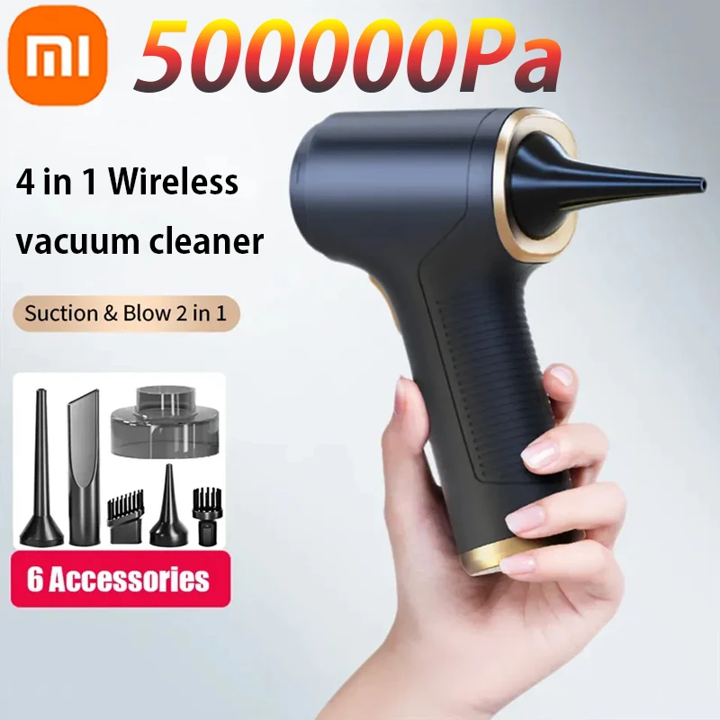 

Автомобильный пылесос Xiaomi 500000PA, мощная Очистительная Машина, автомобильные аксессуары, бытовая техника, автомобильный беспроводной пылесос с сильным всасыванием