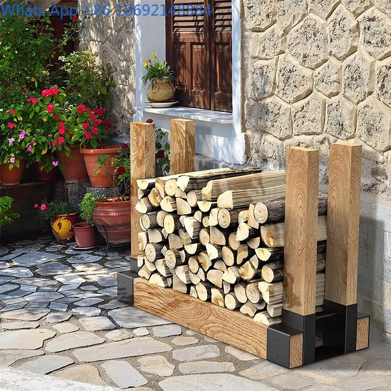 Wood Storage Racking Adjustable Modern Minimalist Adjustable Wood Storage Rack Stand Set Iron Art ...