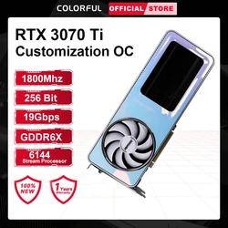 Graphics Card Colorful iGame GeForce RTX 3070 Ti Customization Ultra W OC 8G-V GDDR6X 256 Bit Gaming Video Card
