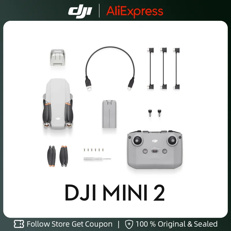 Dron DJI Mini 2 Fly More Combo, nuevo, Original, 31 Min, tiempo máximo de  vuelo, 10km, vídeo para DJI Mavic Mini 2 - AliExpress