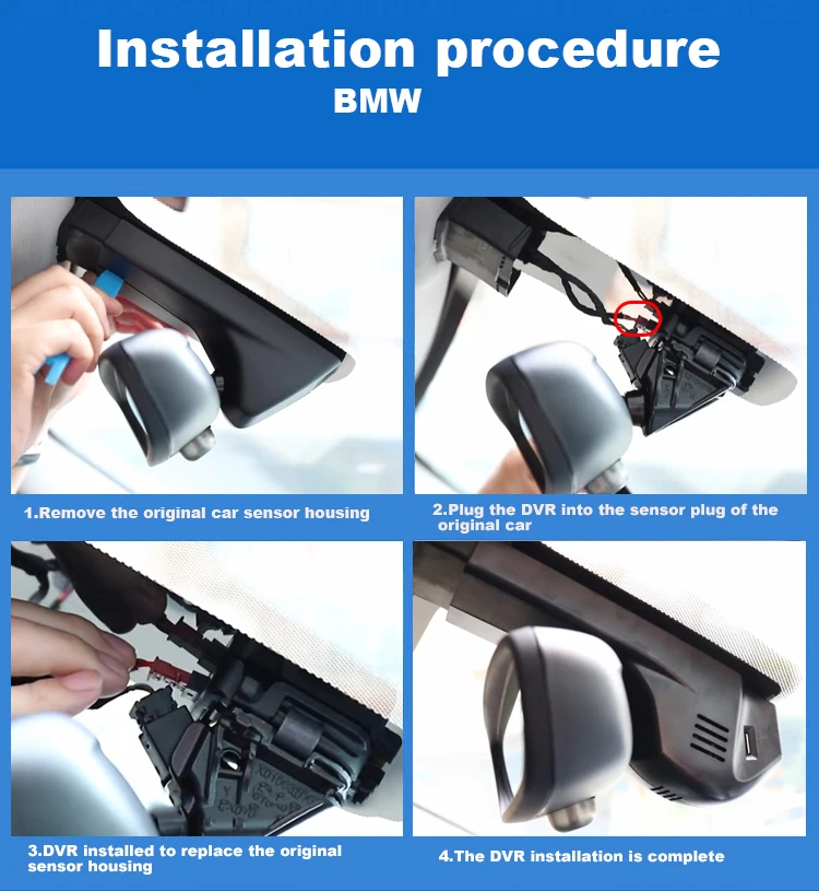 새로운 4K 플러그 앤 플레이 자동차 Dvr 대시 캠, BMW F20 F40 F22 F23 F44 F45 F46 F30 F31 F34 G20 G21 F32 F33 F36 F10 F11 G30 F39 F25