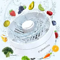 Fruit and Vegetable Washing Machine. Rotatable Fruit and Vegetable Purifier. The Fruit Cleaner Device Automatically Turns on in 1