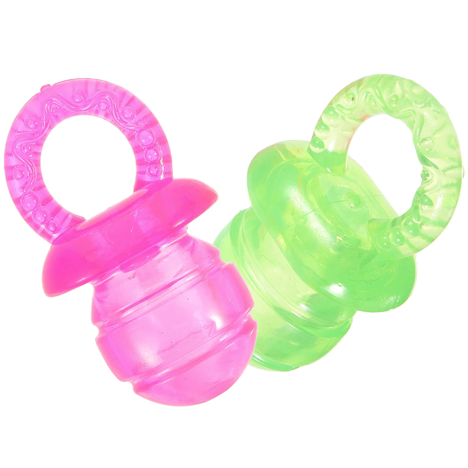 

2pcs Pet Chew Toy Colorful Dog Teether Chewing Toy Funny Pet Interactive Toy