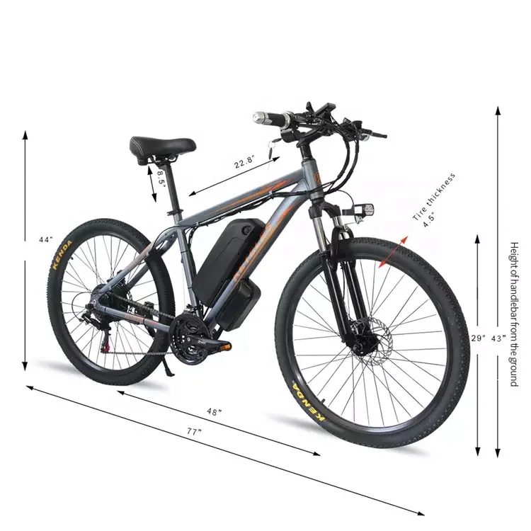 250W Motor 18AH Lithium Battery Electric Bike 26