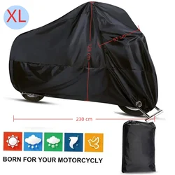 All - Season Waterproof UV - Protective Motorcycle Cover - Durable Dustproof Fabric for Outdoor and Indoor Use (XL)