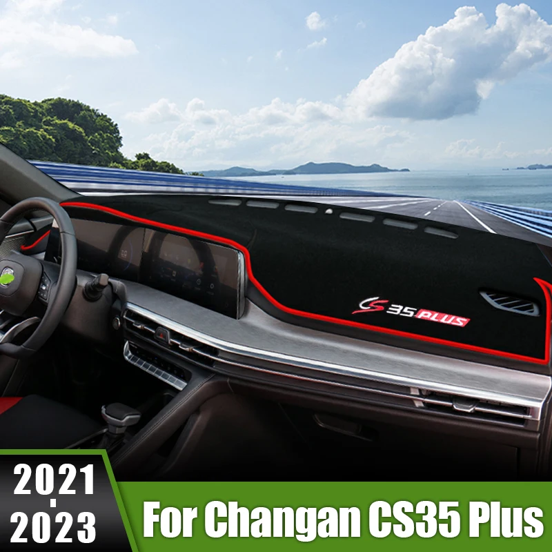 

For Changan CS35 Plus 2021 2022 2023 Car Dashboard Mat Avoid Light Sun Shade Pad Cover Instrument Panel Anti-UV Case Accessories