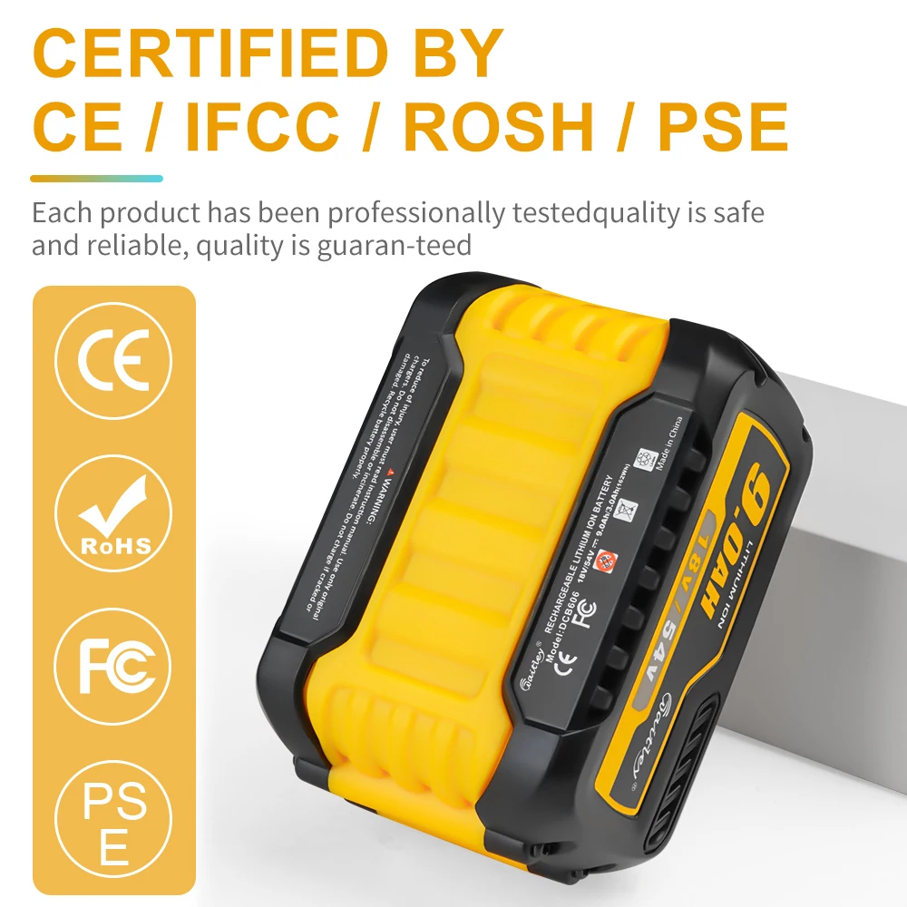 Waitley 20V 60V DCB609 DCB606 Li-ion Battery For