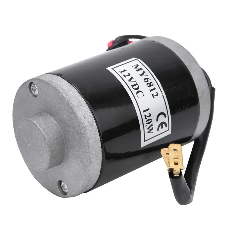 MY6812 Dc 100w 120W 150W 24V/12v / high speed motor with with belt pulley , scooter small brush motor