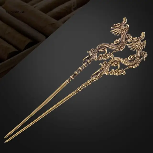 Retro Metal Dragon Carving Cigar Draw Tool Vintage Portable Dredge Drilled Engraving Ventilation Needle Enhancer Dropship - Image 4