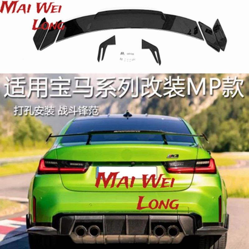

For BMW 4-Series G82 F36 G80 G23 G22 2-Door Sedan & 2020-2022 M4 Style Rear Wing Spoiler Lip Real Carbon Fiber Trunk Spoiler