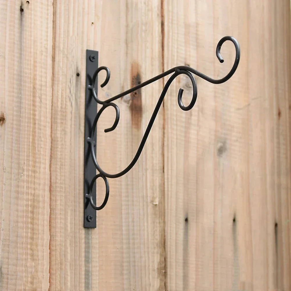 Hanging Bracket Hooks for Wall Bird Flower Pot Basket Planter Lantern Metal Feeder Chime Wind Mount Garden plant hanger hanging basket organizer