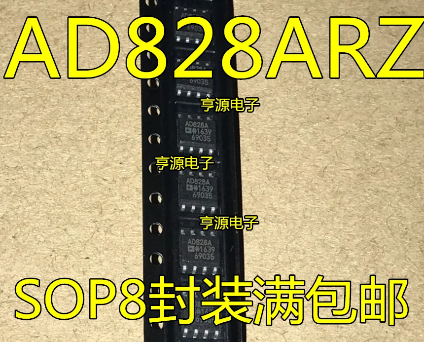 

10 шт. Оригинальный Новый AD828 AD828A AD828ARZ SOP8 стандартный двойной чип op amp