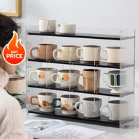 Countertop Cup Storage Rack Multi-layer Coffee Cup Dustproof Rack Wine Glass Rack Mug Coffee Cup Storage Organizer 1
