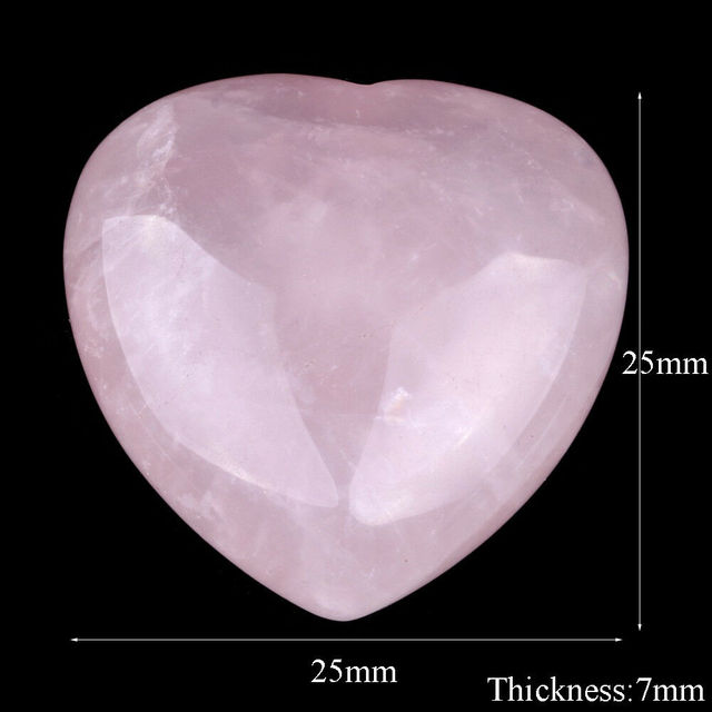 Shaped Rose Pink Natural Quartz Crystal Stone Charm Carved Palm Love Healing stone for Diy Craft Jewelry Making
