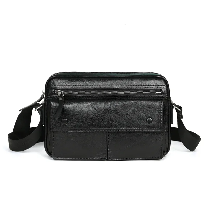 

Cow Leather Shoulder Bag for Men Business Messenger Crossbody Bag Fashion Casual Handbag Luxury Daily Man Bags for Ipad Books