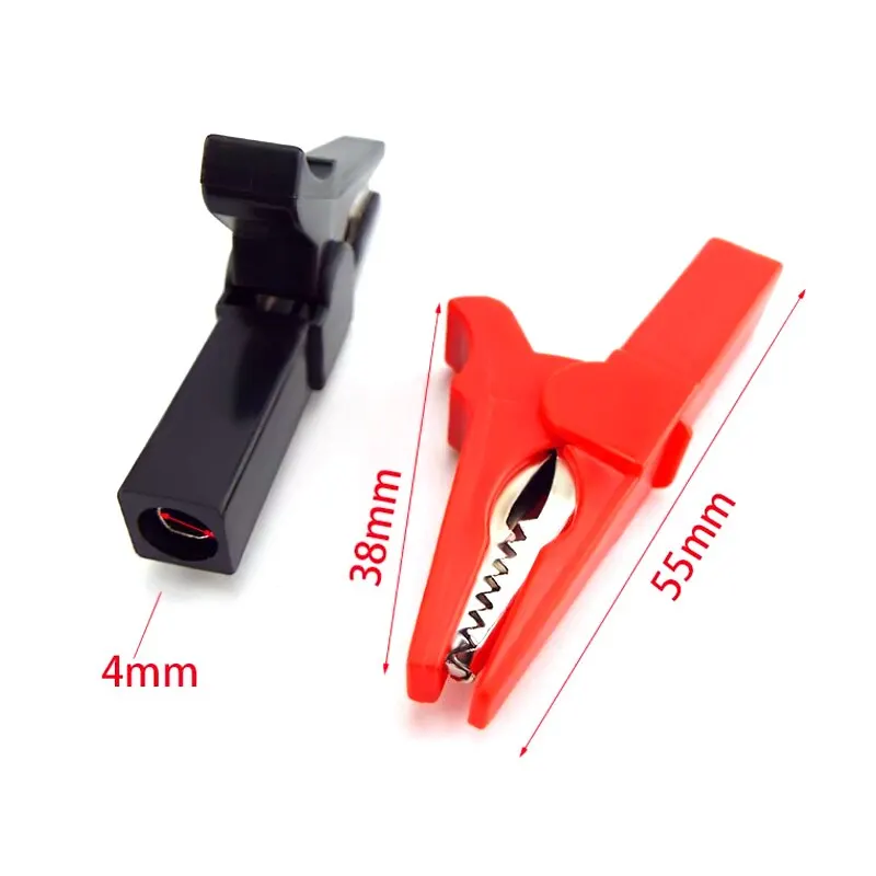 30A Alligator Clip Crocodile Adapter Crocodile for Multimeter Pen Test Lead Cable Insulated Car Caravan Van 10/5/1pcs