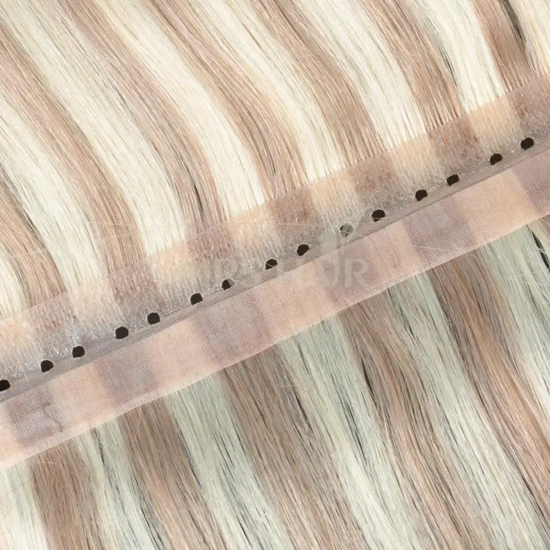 

Long Tape PU Weft Invisible Hole Flat Pu Tape Human Hair Twin Tabs Injected Real Human Hair No Glue Microlink Application 40-50g