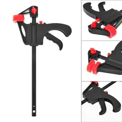 4 Inch Fixed Clamp Woodworking F Clip Grip Work Bar Ratchet Quick Release Speed Squeeze A Clamp Kit Hand Woodworking Tools