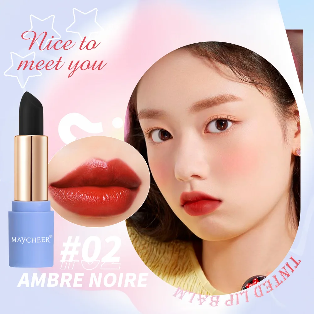 thumbnail image 1 of MAYCHEER Black Color Changing Lipstick Women's Moisturizing Lipstick Hydrating Longlasting Temperature Change Makeups Wholesale, 1 of 4