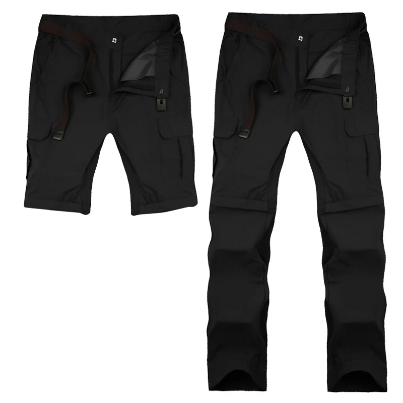 TRVLWEGO Men Hiking Pants Camping Summer Quick Dry Breathable UV Proof Removable Male Sport Outdoor Fishing Trekking Trouser hiking pants