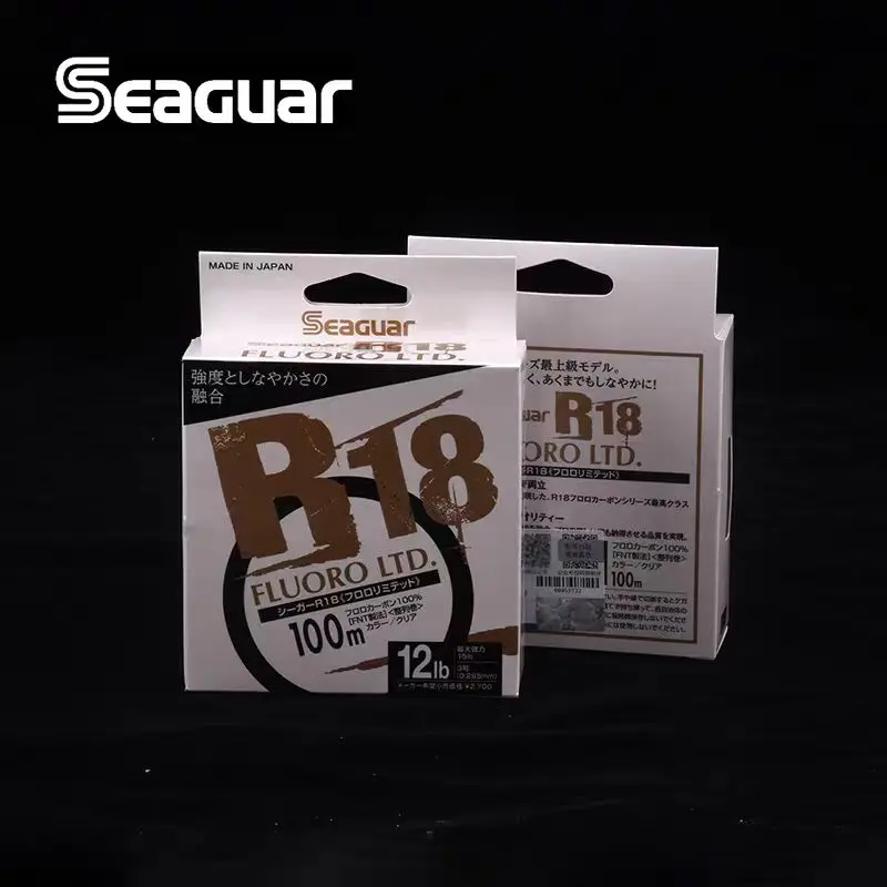Seaguar R18 FLUORO LTD Fishing Line ORIGINAL Japan 100M 3LB-25LB CARBON Fiber Line Master level professional fishing line
